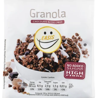 GRANOLA M/CHOKOLADE OG KOKOS